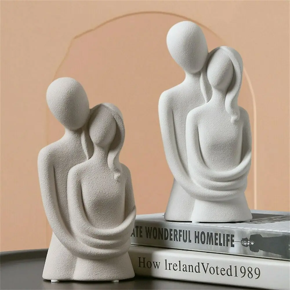 

Modern Couple Model Figurines Resin Statue Ornaments Art Abstract Sculpture Wedding Gift Home Living Room Decoration Accessories