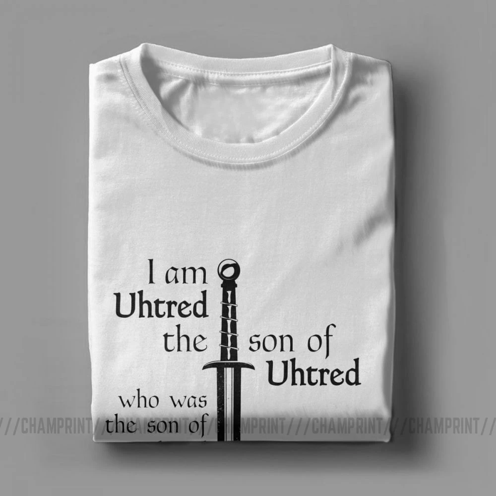 Мужская Винтажная Футболка Uhtred с коротким рукавом и круглым вырезом из хлопка |