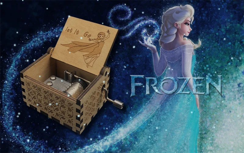 Let It Go музыкальная шкатулка queen музыкальная шкатулка резьба по дереву силовая игра музыкальная шкатулка кинематографическая тематика песня дерево zygote ручная Музыка