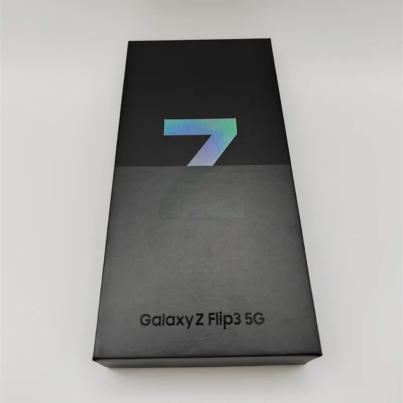 Samsung Galaxy Z Flip3 5G Empty Retail Box  Accessories Packing Flip3 Phones in Black/White/Green/Sliver Phone Box Total New