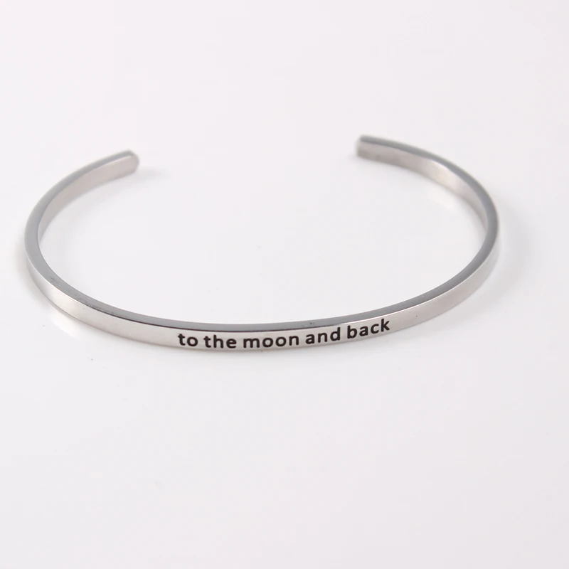 2021 новые Браслеты нержавеющей стали и кольцеобразный браслет с гравировкой &quotI