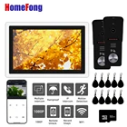 Видеодомофон HomeFong, Wi-Fi, сенсорный экран 10 дюймов, 1080P