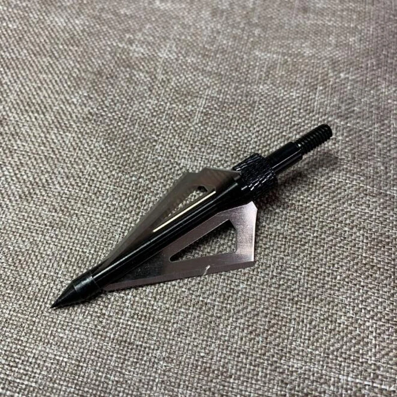 12 шт. 6 цветов лезвие для стрельбы из лука 100 зерен стальной наконечник стрелы