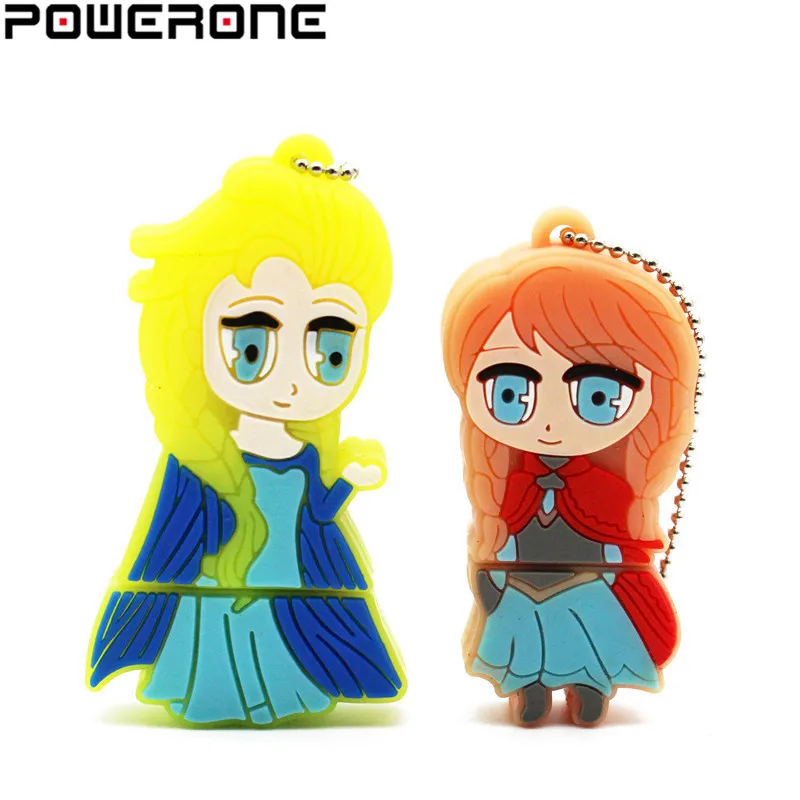 USB флеш накопитель POWERONE frozen Elsa anna olaf карта памяти с мультипликационным принтом 4