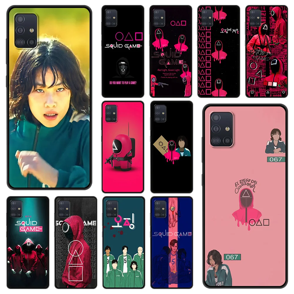 

Squid Game 067 456 Silicone Soft Phone Case Cover For Samsung A51 A71 A21S A01 A11 A31 A41 M31 Fundas Shockproof Luxury Shell