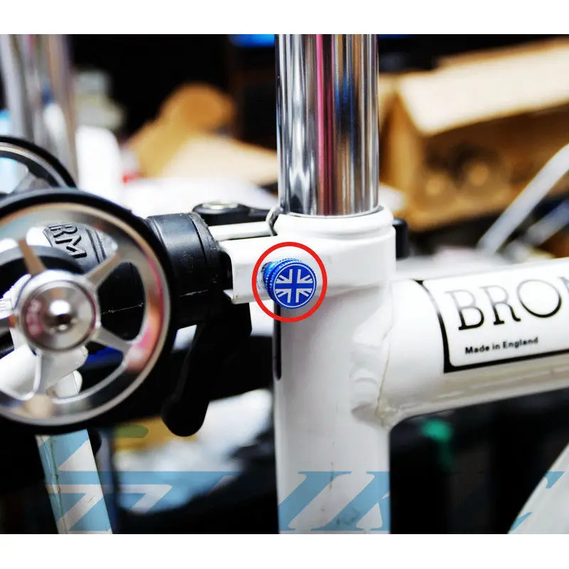 TWTOPSE с британским флагом гайка болт и для велосипеда Brompton Передние амортизаторы