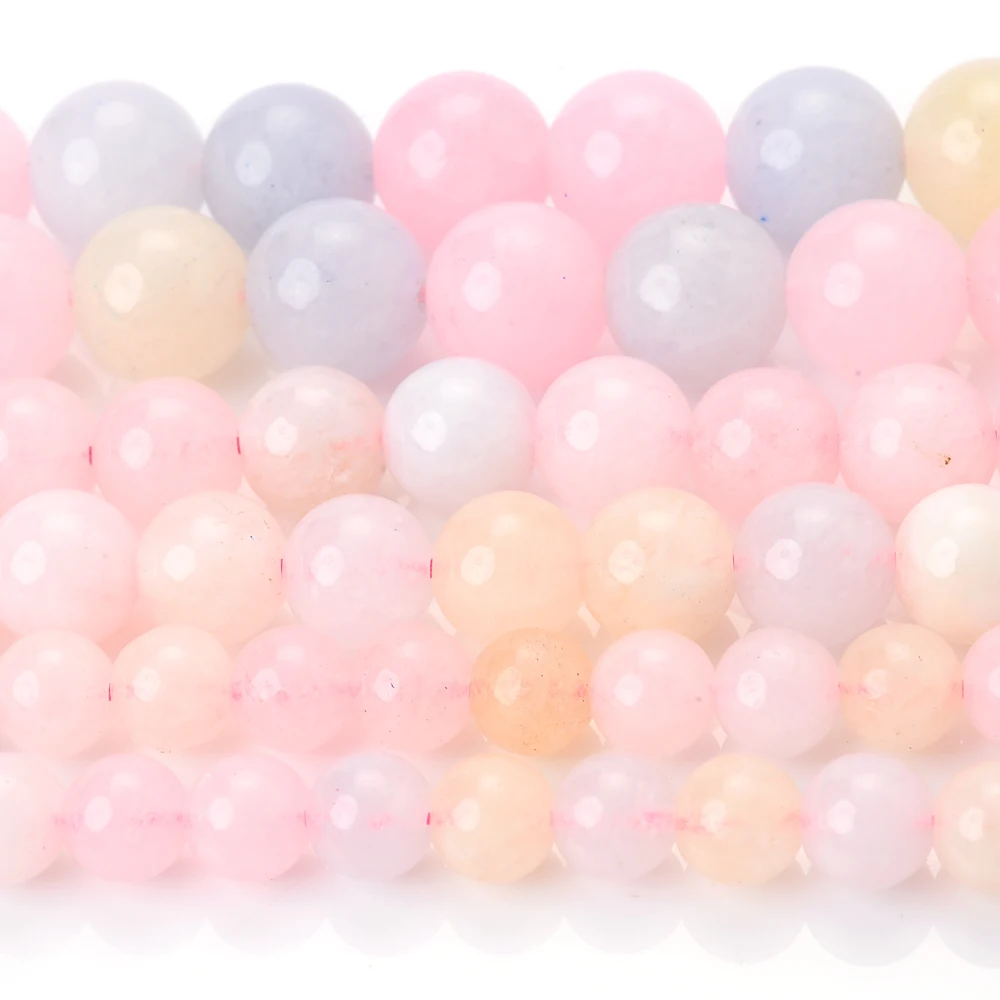 Бусина из натурального камня морганита 6/8/10 мм