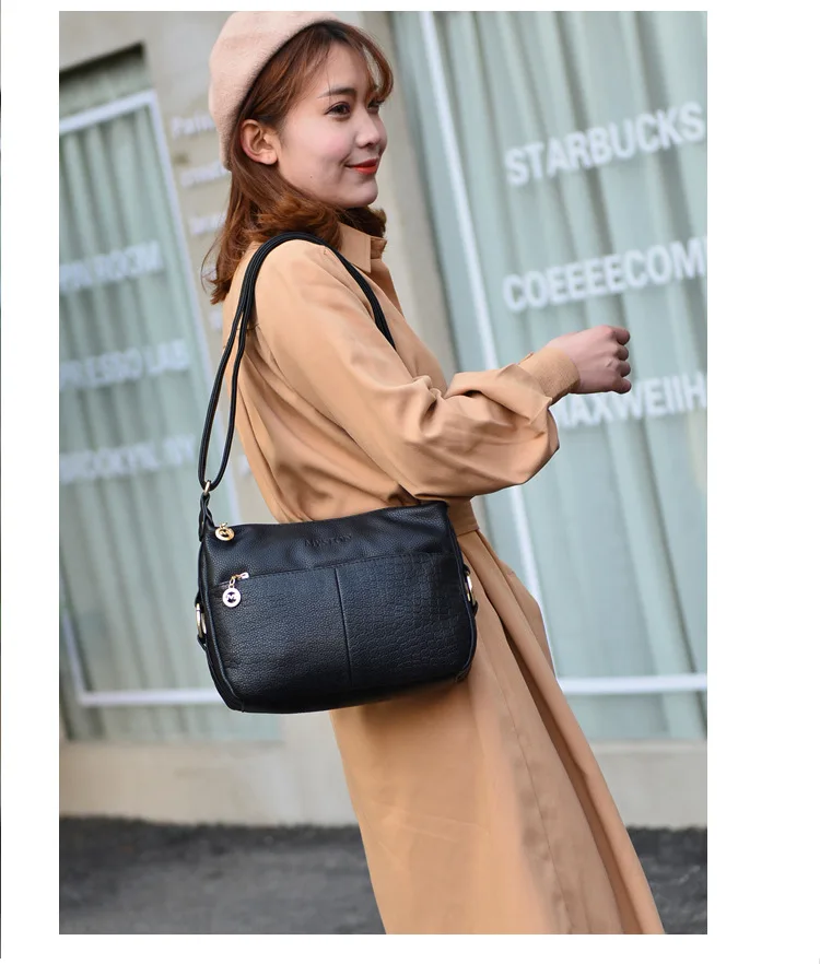 Женская сумка через плечо из натуральной кожи аллигатора универсальная C1303 |