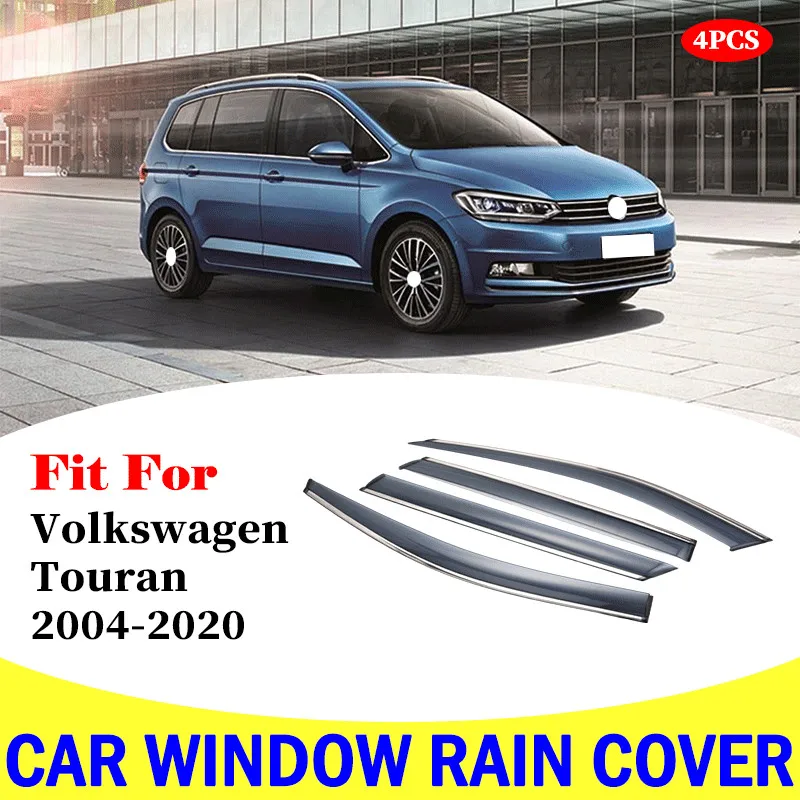 For Volkswagen VW Touran 2004-2020 window visor car rain shield deflectors awning trim cover exterior car-styling accessories