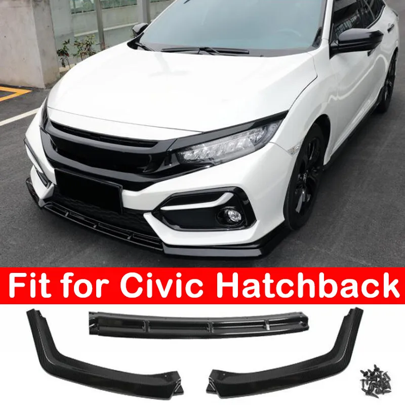 

Разветвитель переднего бампера для Honda Civic 2016-2021, 3 шт.