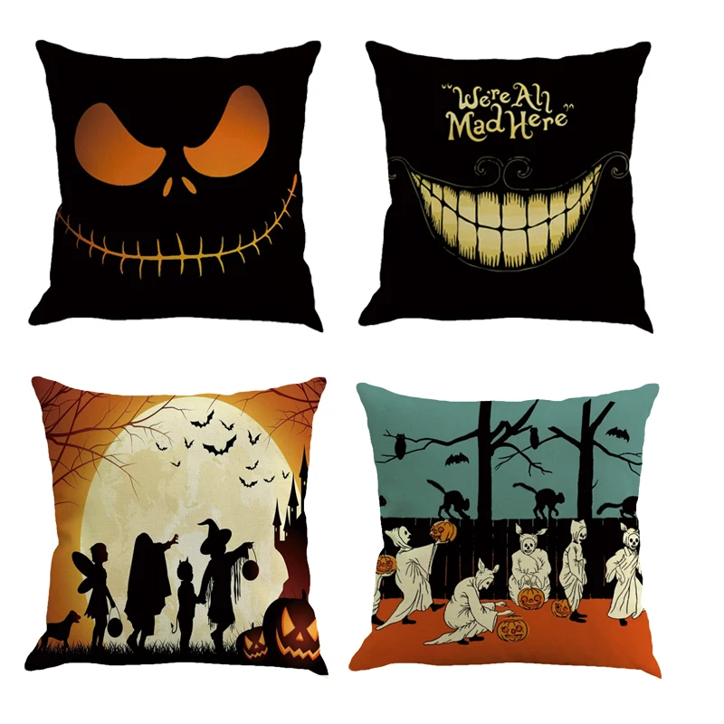 1 шт. Наволочка на Хэллоуин 45*45 см креативная декоративная квадратная наволочка