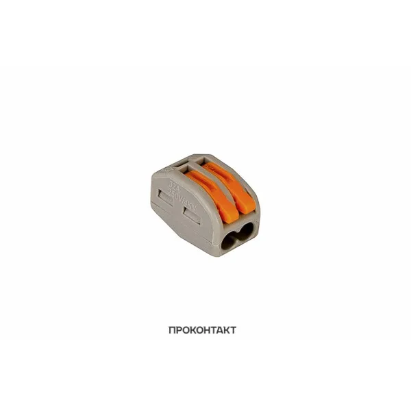 Клеммник WAGO (аналог) 2 проводная клемма (222 412) (0.08 2.5 мм²)|Коннекторы и разъёмы| |