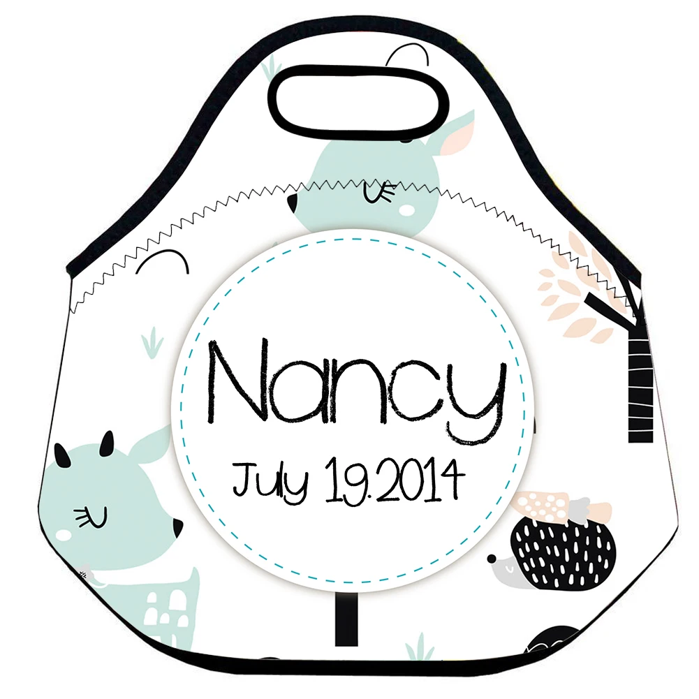 Kawaii фрукты ангела ланч-сумки для детей школьный Ланч Tote индивидуальные сумки