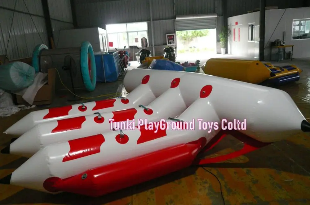 

water games inflatable flyfish 6 person banana boat for sale