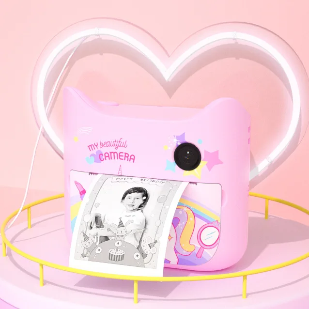 

1080P Cute Instant Print Photo Camera Toys for Kids Professional Children's Instantane Camera Digital Video Camera With Print