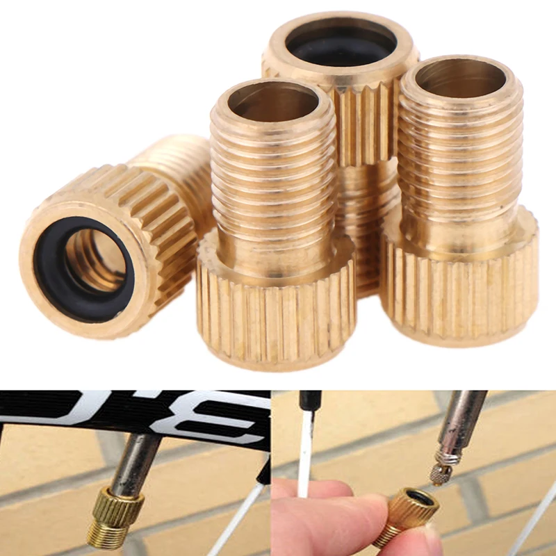 4Pcs/lot Converter Presta to Schrader Tube Pump Tool Bicycle Bike Tire Valve Adapter Cycling Accessories | Спорт и развлечения