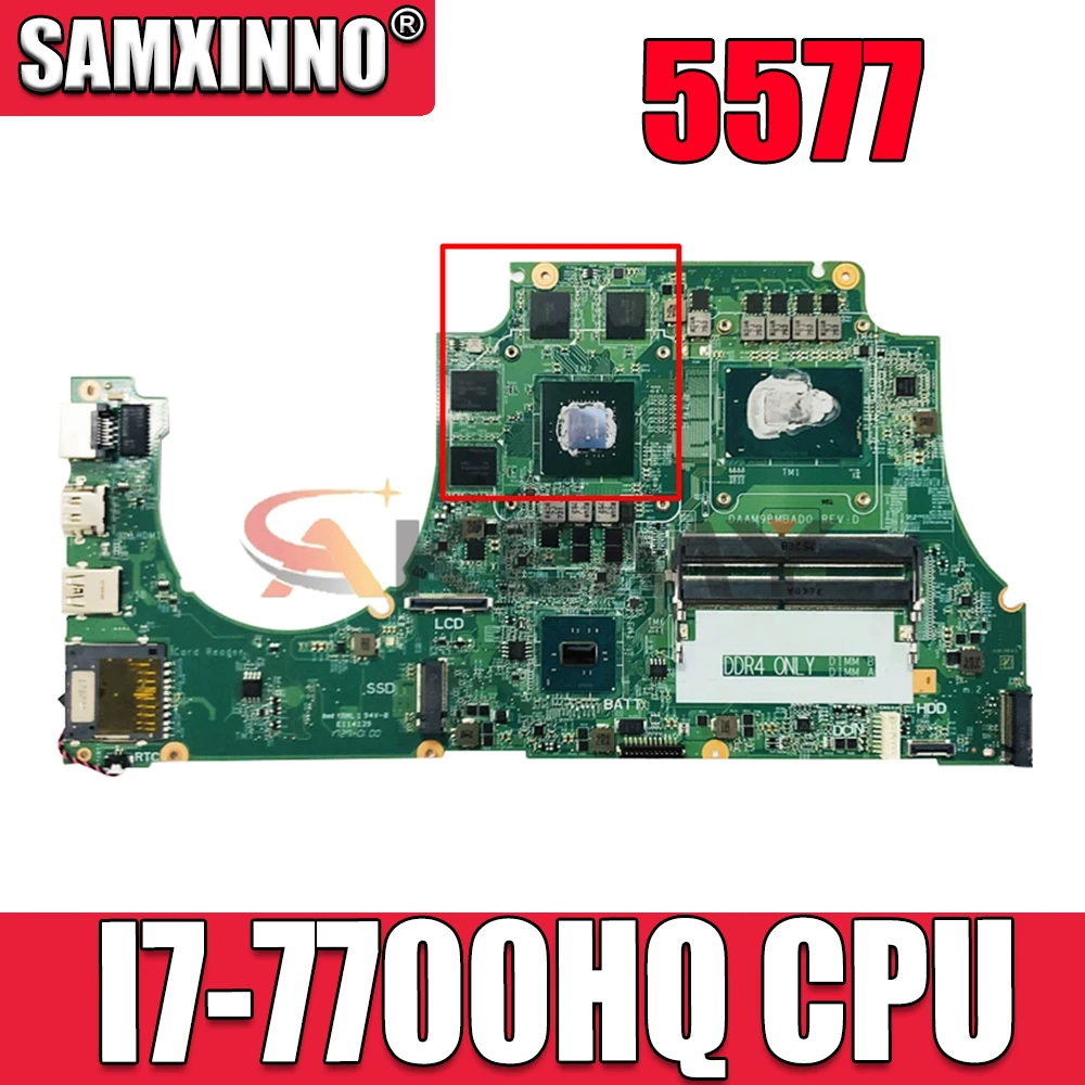 

Материнская плата для ноутбука Inspiron 5577, системная плата Φ 0TF0TH TF0TH DAAM9BMBAD0 с SR32Q CN-0TF0TH CPU 100%, хорошо работает
