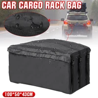 travel car roof rack cargo bag rooftop box waterproof carrier luggage 218l luggage black storage bag for suv car 100x50x43cm