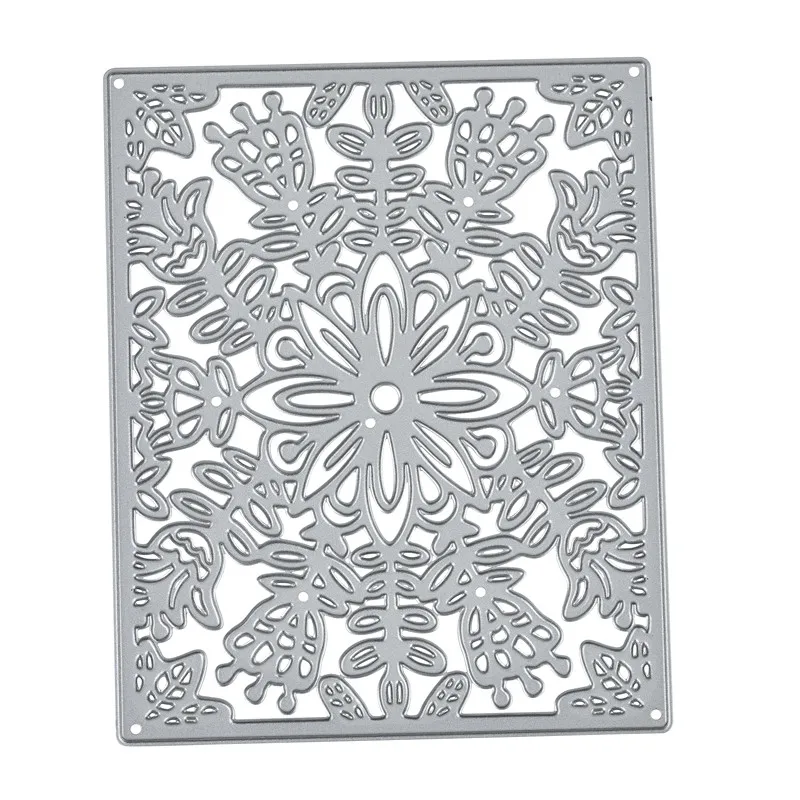 Naifumodo рамка штампы цветок фон металлические Вырубные новые 2019 для изготовления
