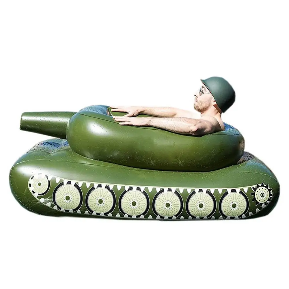 Anillo de nataci&oacute;n inflable Tanque De Agua pistola pulverizadora, Juguetes Divertidos de agua flotante de verano para adultos y ni&ntilde;os, juegos de agua para remar en familia-0