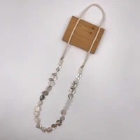 suekees goth fashion jewelry sweater chain long necklace vintage nature shell resinalloy beads necklace for women accessories