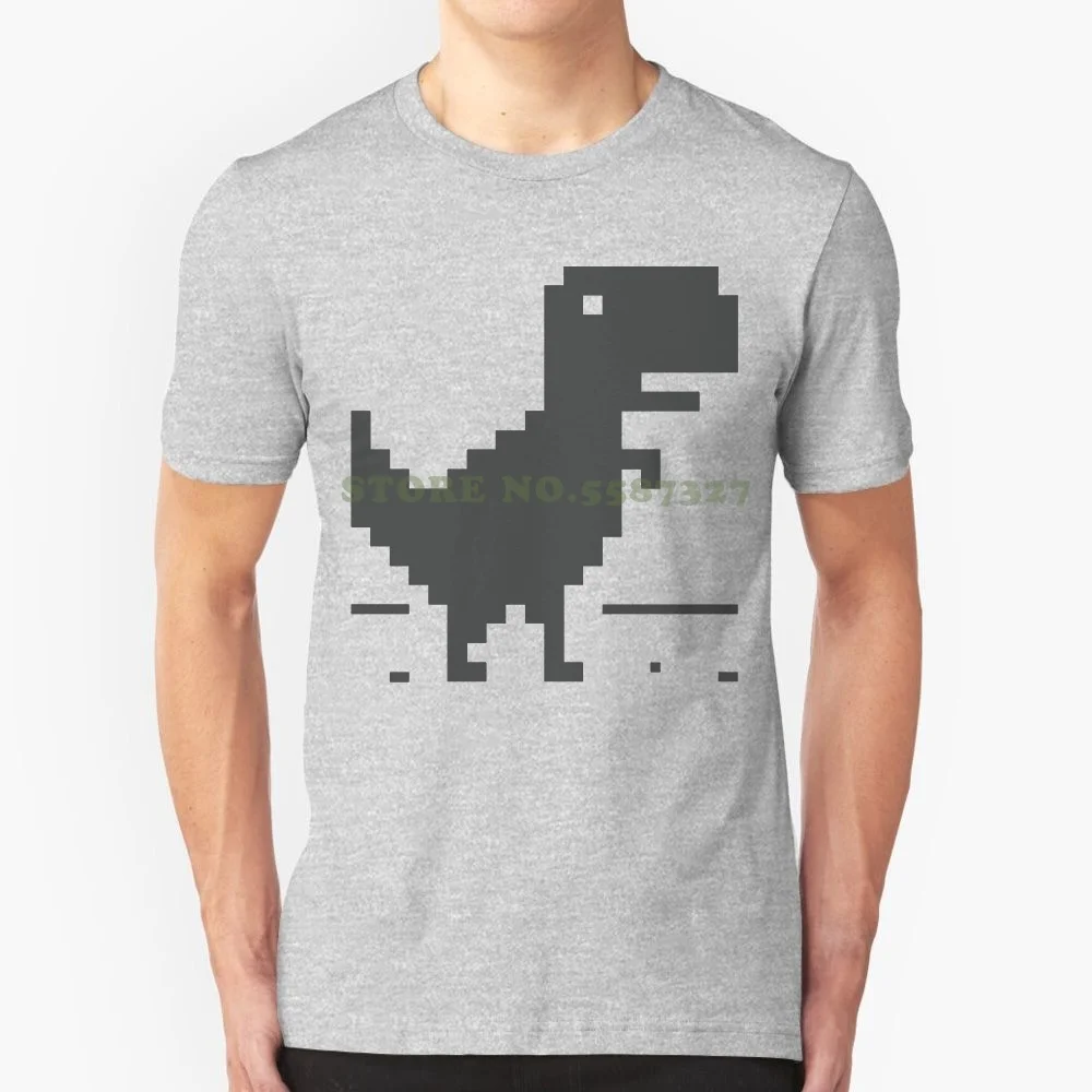 

Unable To Connect To The Internet - Dinosaur Black White Tshirt For Men Women Offline Google Chrome Dinosaur Cute Funny Vector