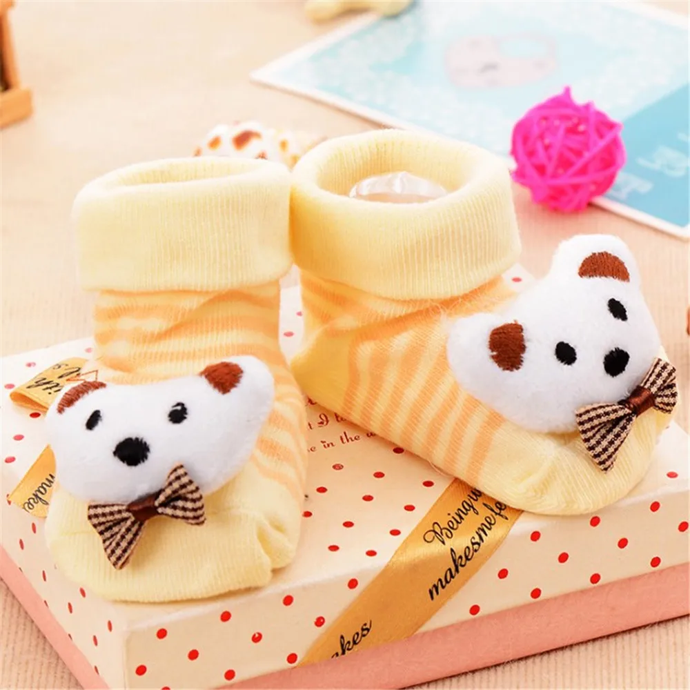 Носки детские Резиновые Нескользящие на возраст 0-6-12 месяцев |