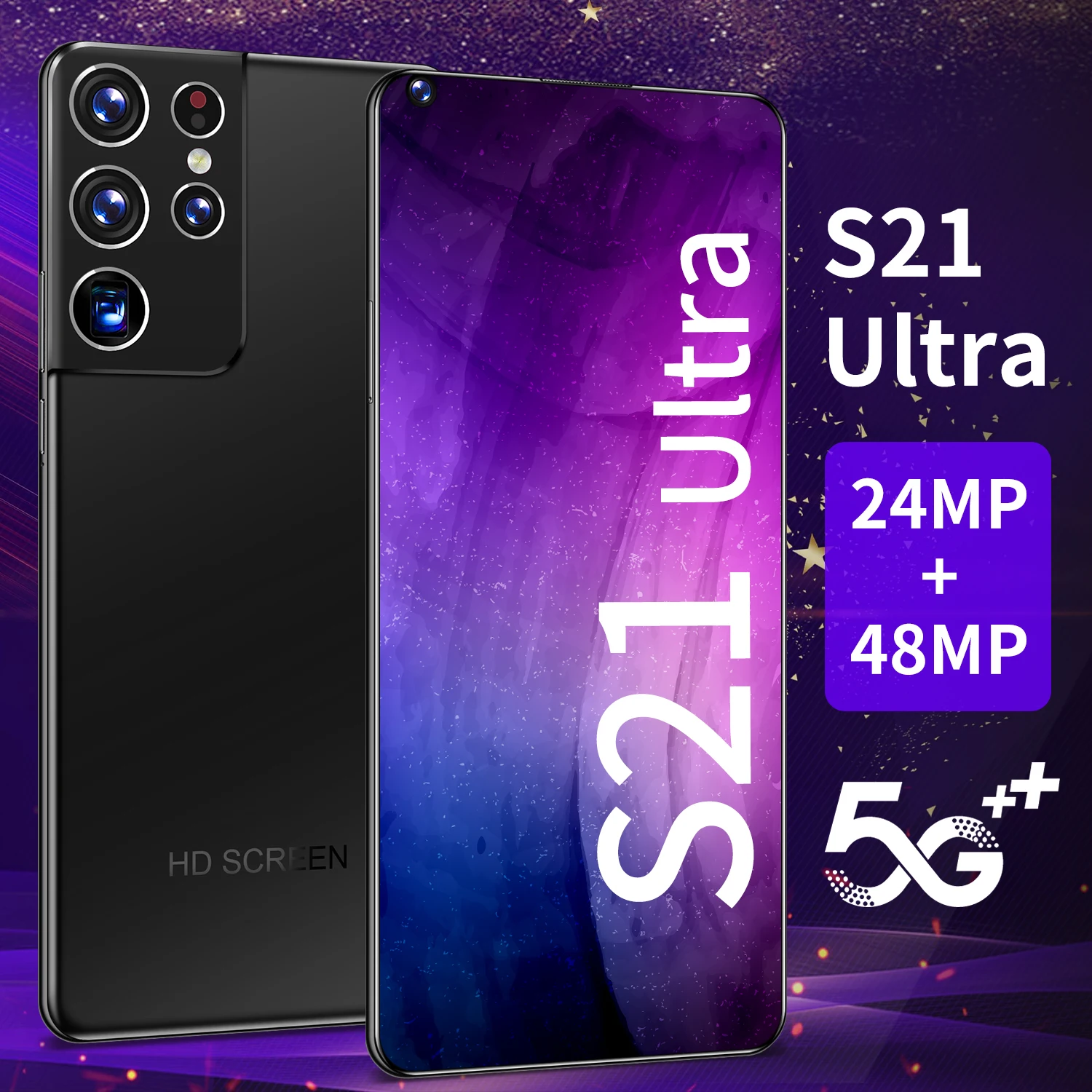 

Global Version 12GB+512GB 6800mAh Deca Core Black 5G Smart Phone 7.3 Inch Galxy S21 Ultra Dual SIM Andriod 10 Cellphone MTK6889
