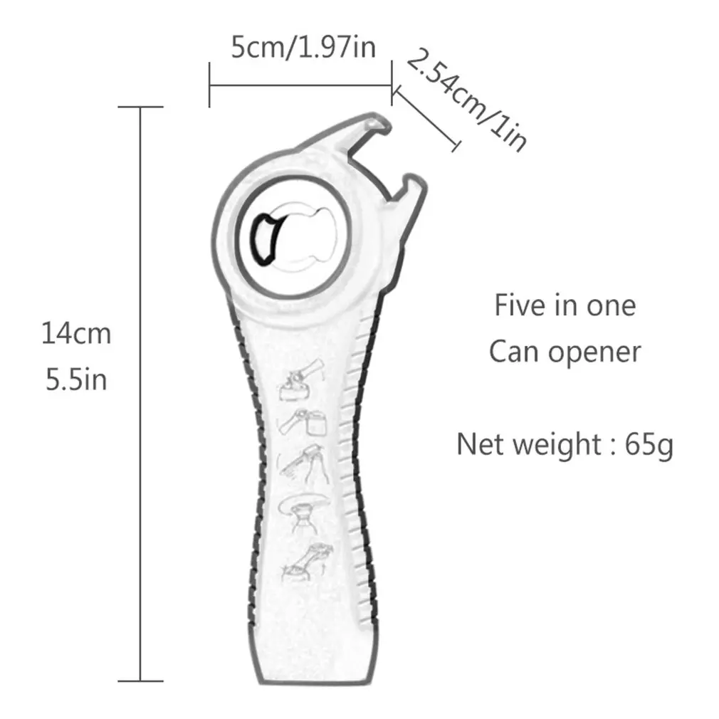 

Five in one Beer Soda Water Can Multiple Functions Bottle Opener Beverage Colorful Multifunctions Opener