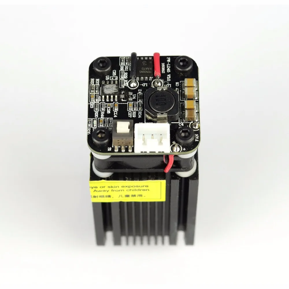 3000 МВт 445нм синий лазерный модуль 2,54-3 P ttl/ШИМ модуляция DIY гравер для электрооборудования