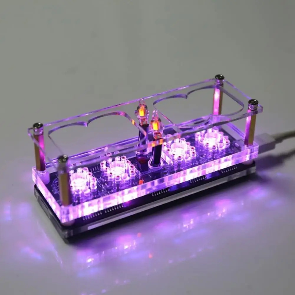 

Аналоговый подарок, роскошные 4-битные электронные часы «сделай сам» в стиле стимпанк Nixie Tube для улучшения дома