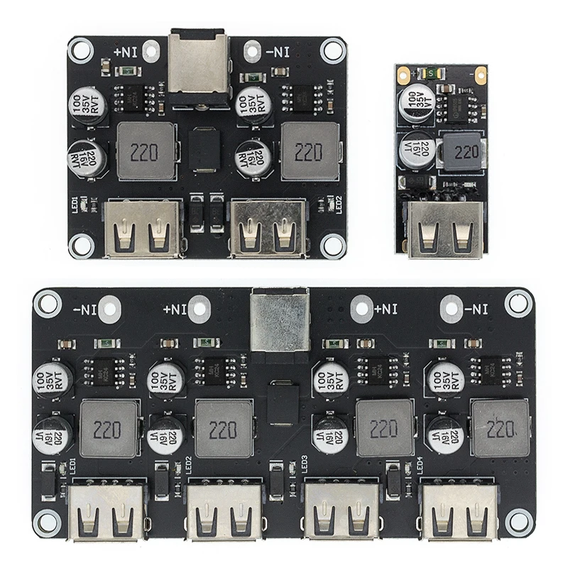 

10pcs QC3.0 QC2.0 USB DC-DC Buck Converter Charging Step Down Module 6-32V 9V 12V to Fast Quick Charger Circuit Board 3V 5V 12V