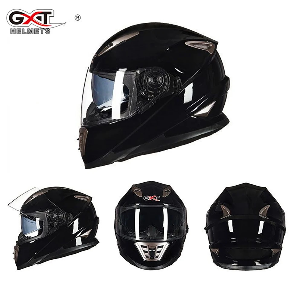 

GXT Anti-Fog Full Face Motorcycle Locomotive Helmet With Dual Lens Racing Motocross Casco Moto Capacete Motorbike Riding Casque