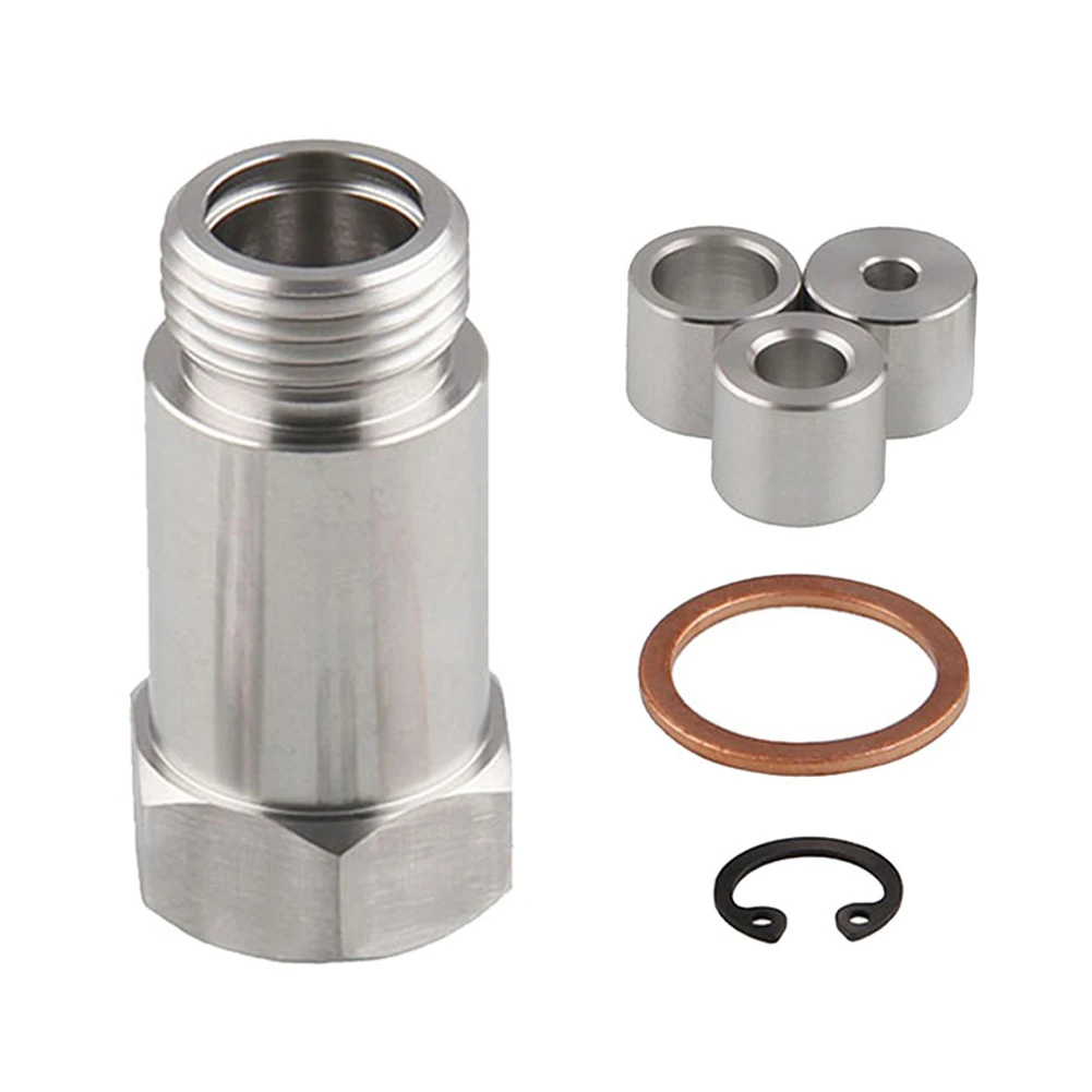 

HS03 Universal Car Exhaust Oxygen O2 Sensor Spacers Adapter Kit M18 x 1.5 Thread Lambda Sensor Isolator Extender Fittings Bung