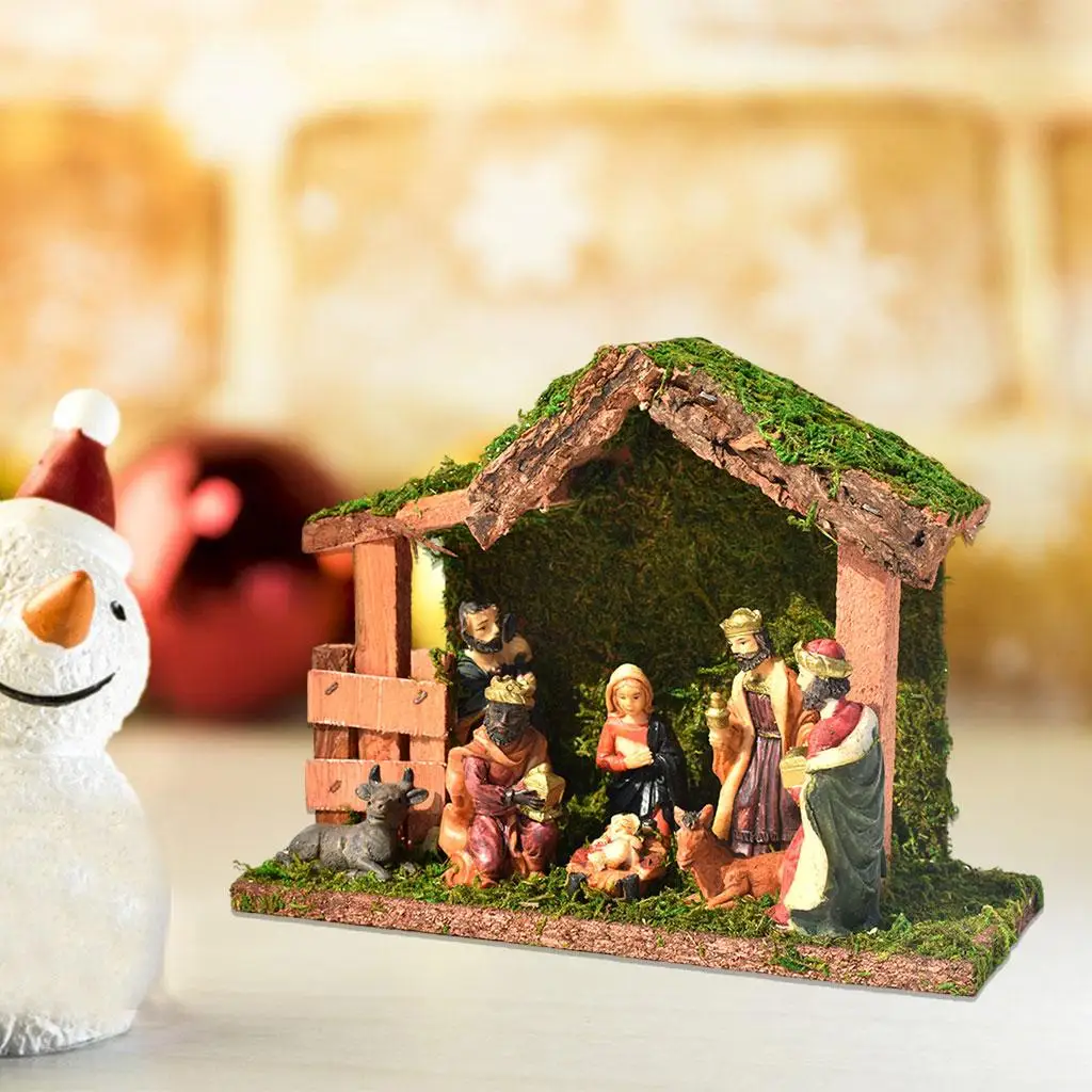 

Religious Jesus Scene Statues-- Blessings Free Standing Decor for Saint GOD Father
