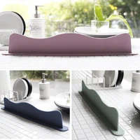 sink splash guard silicone portable board home basin suction cup kitchen bathroom wave tool vegetable washing water splashproof