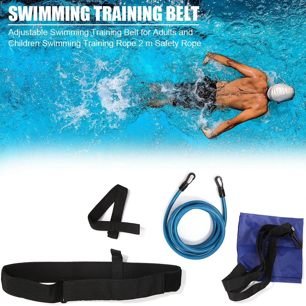 

Регулируемый тренировочный ремень для плавания, защитная веревка, латексные трубки, различные тренировочные устройства для плавания, сило...