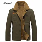 Зимняя куртка DIMUSI, Мужская Флисовая теплая куртка в стиле милитари, пальто с меховым воротником, армейская тактическая куртка, Мужская куртка 5XL,PA061