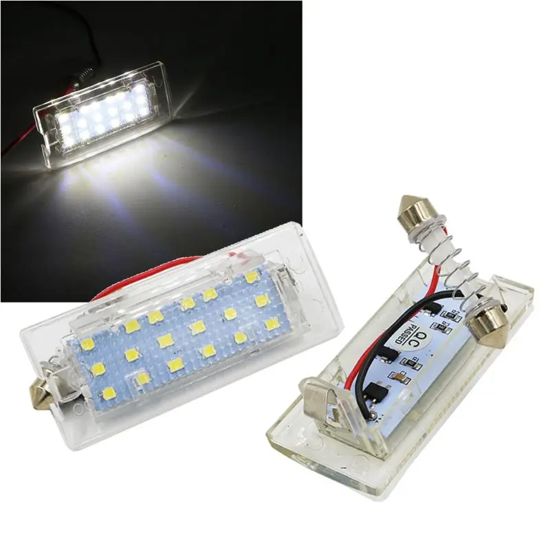 Лампа освещения для номерного знака 2 шт фонарь 18 SMD 3528 BMW E53 X5 1999-2003 E83 X3 03-10 |