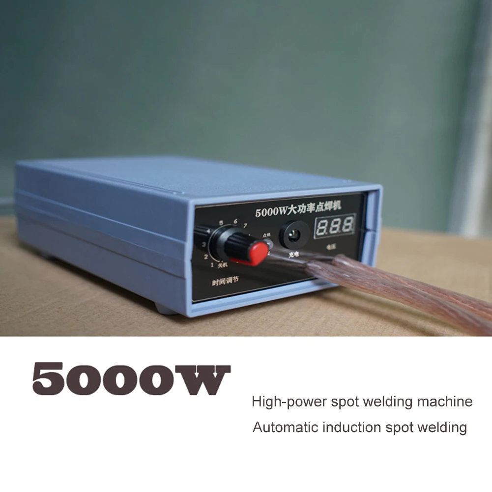 

Mini 5000W Spot Welder Kit DIY 18650 Battery Pack Adjustable Spot Welding Tools Spot Welding Machine for Nickel Strip