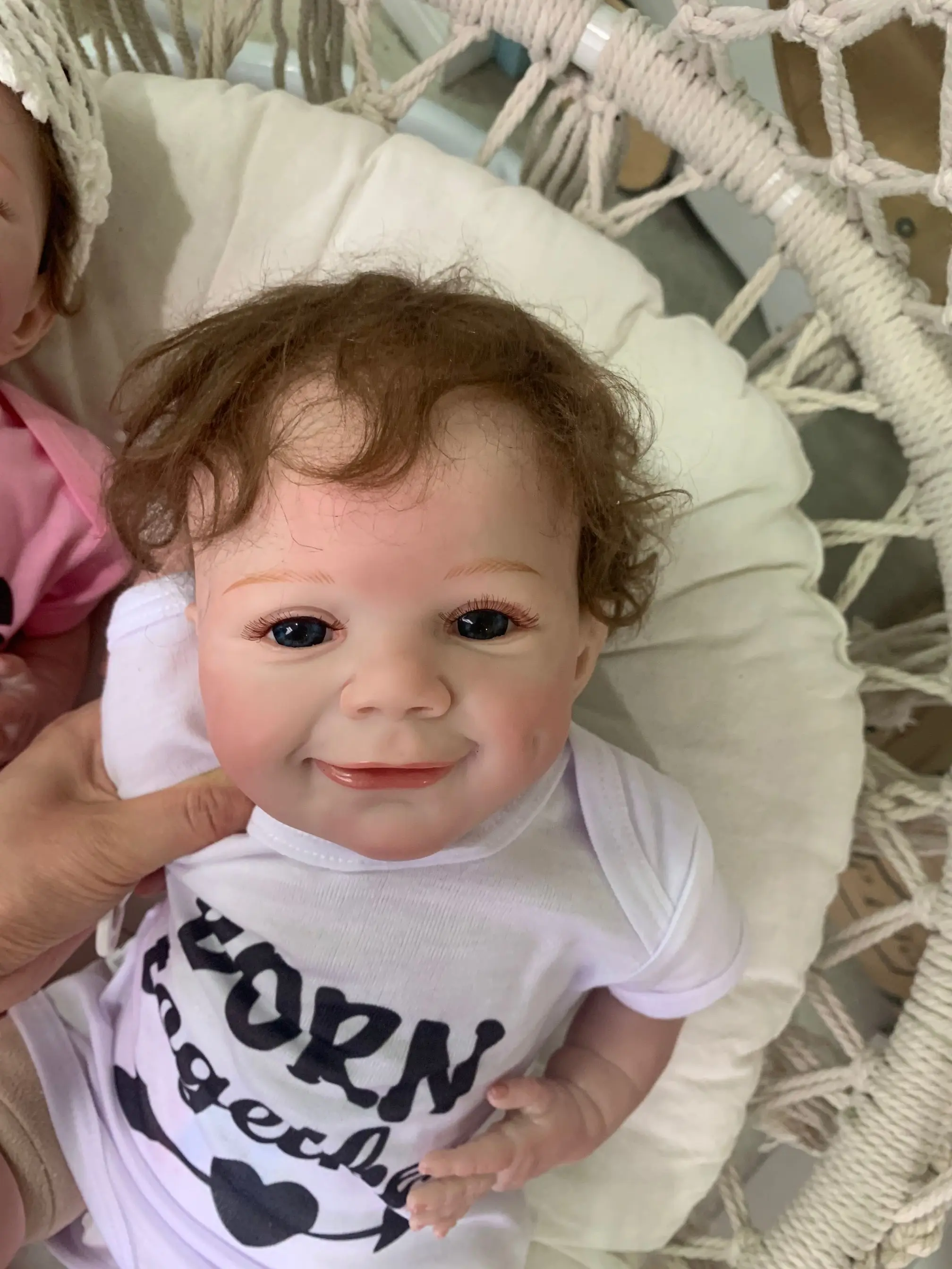 NPK likfelike Origianl novo rosto super doce bebe boneca renascer bebê gêgêmeos очень младший toque flexперезаряжаемые