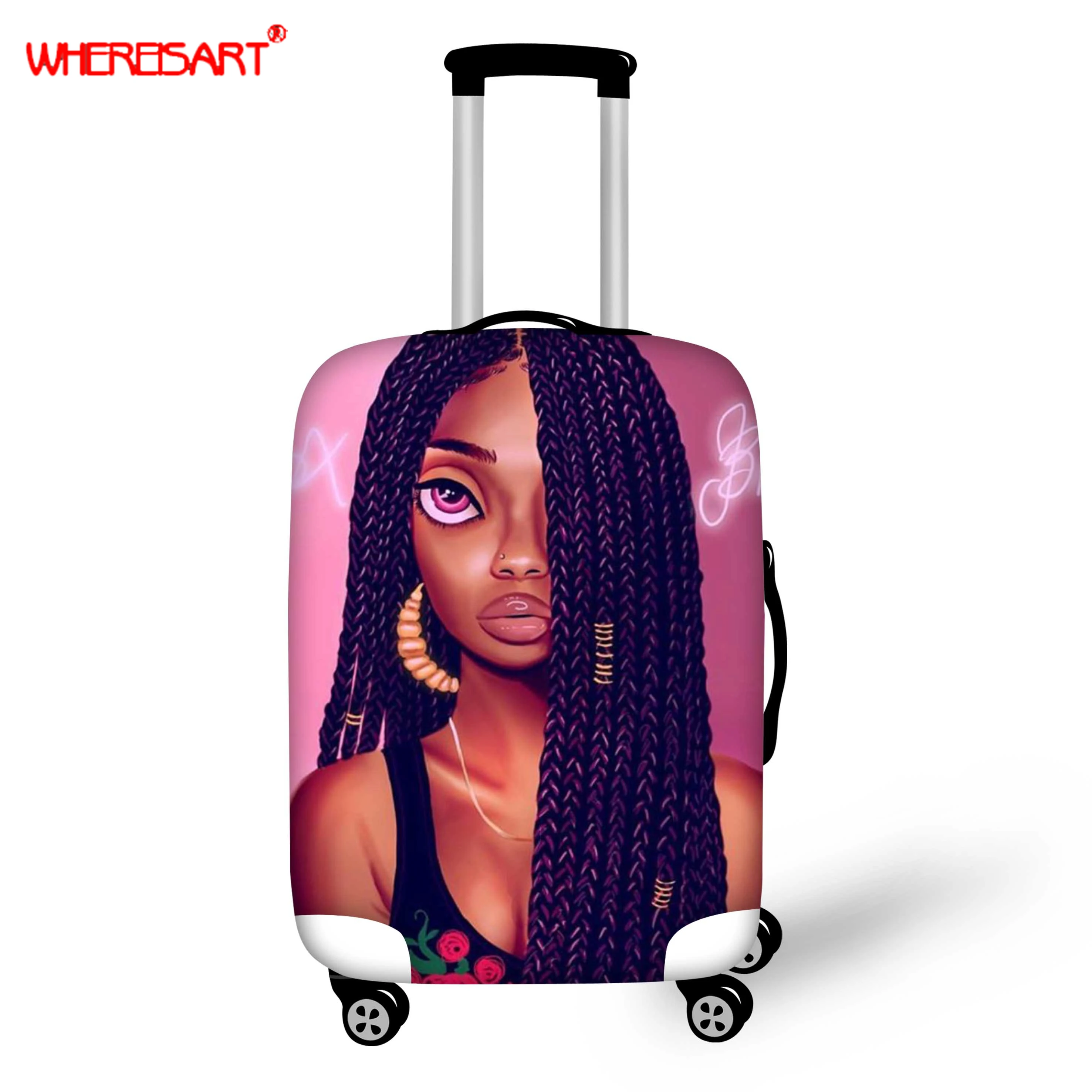 Чемодан WHEREISART Дорожный чемодан на колесиках защитный чехол для 18-30 дюймов