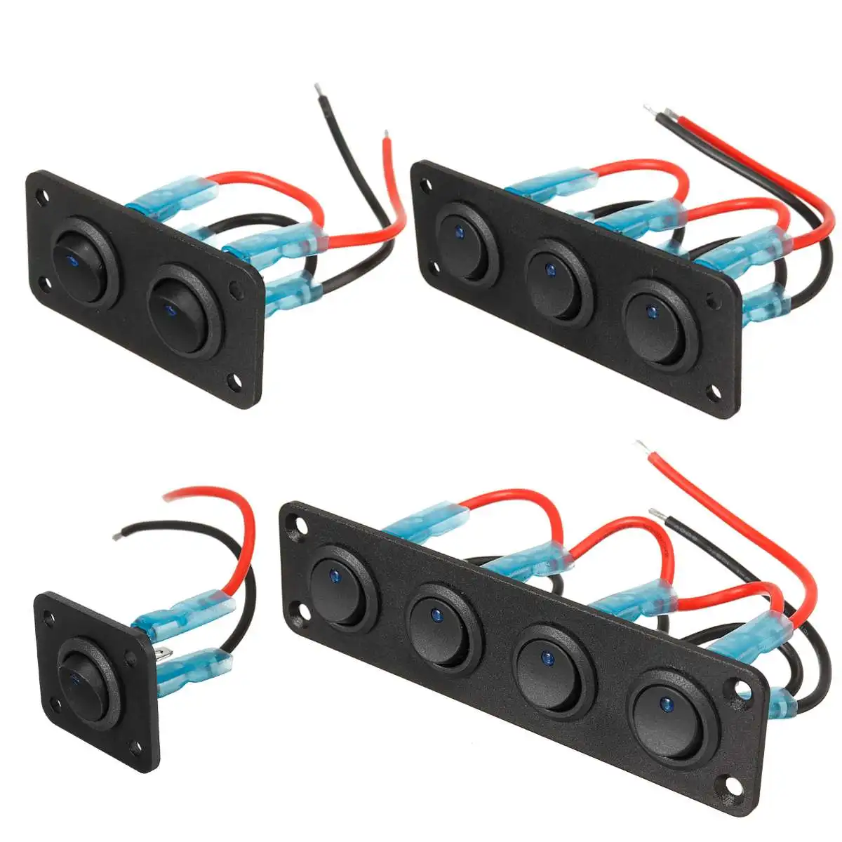 1/2/3/4 комплект круглая тумблер для приборной панели водонепроницаемая