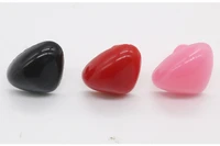 30pcs 8 26mm redblackbrownpink triangle plastic safety toy noses soft washer for diy doll