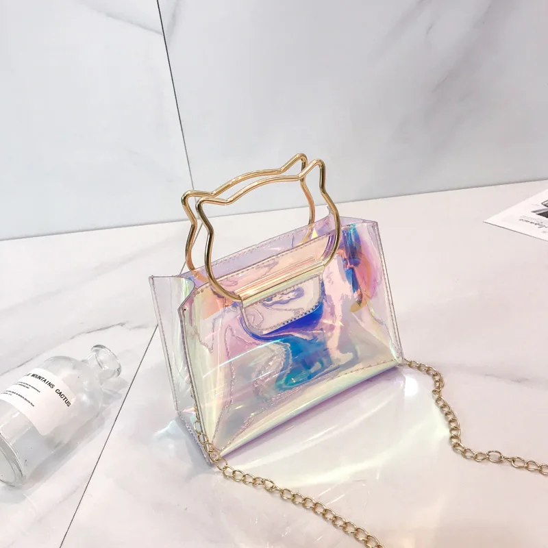 

Crossbody Bags for Women2019Transparent Laser Bags Women Fashion Simple Beach Bag Korean Style Waterproof Messenger Shoulder Bag