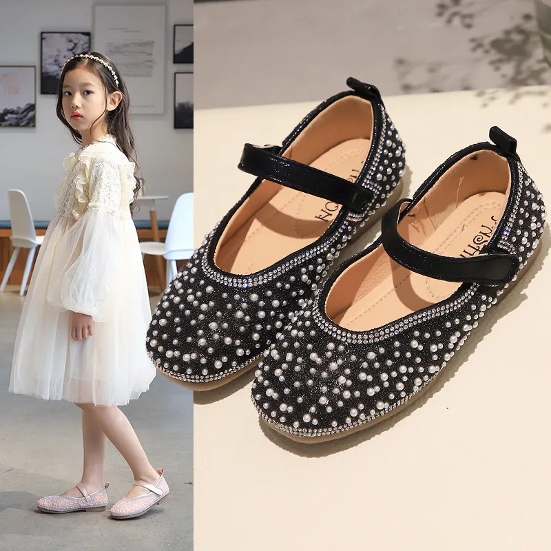 

1 2 3 4 5 6 7T Baby Girls Shoes 2020 New Kids Shoes Princess Cocktail Party Shoes For Girls Wedding Dress Shoes chaussure fille
