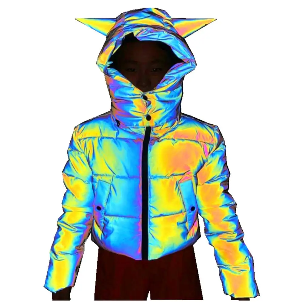 

Winter Coat Women Parkas Solid Zipper Hooded Collar Hyun-chae Women Jacket Female Winter Jackets Warm Thick Short Women Coat