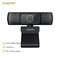 ausdom af640 full hd 1080p webcam auto focus with noise cancelling microphone web camera for windows mac