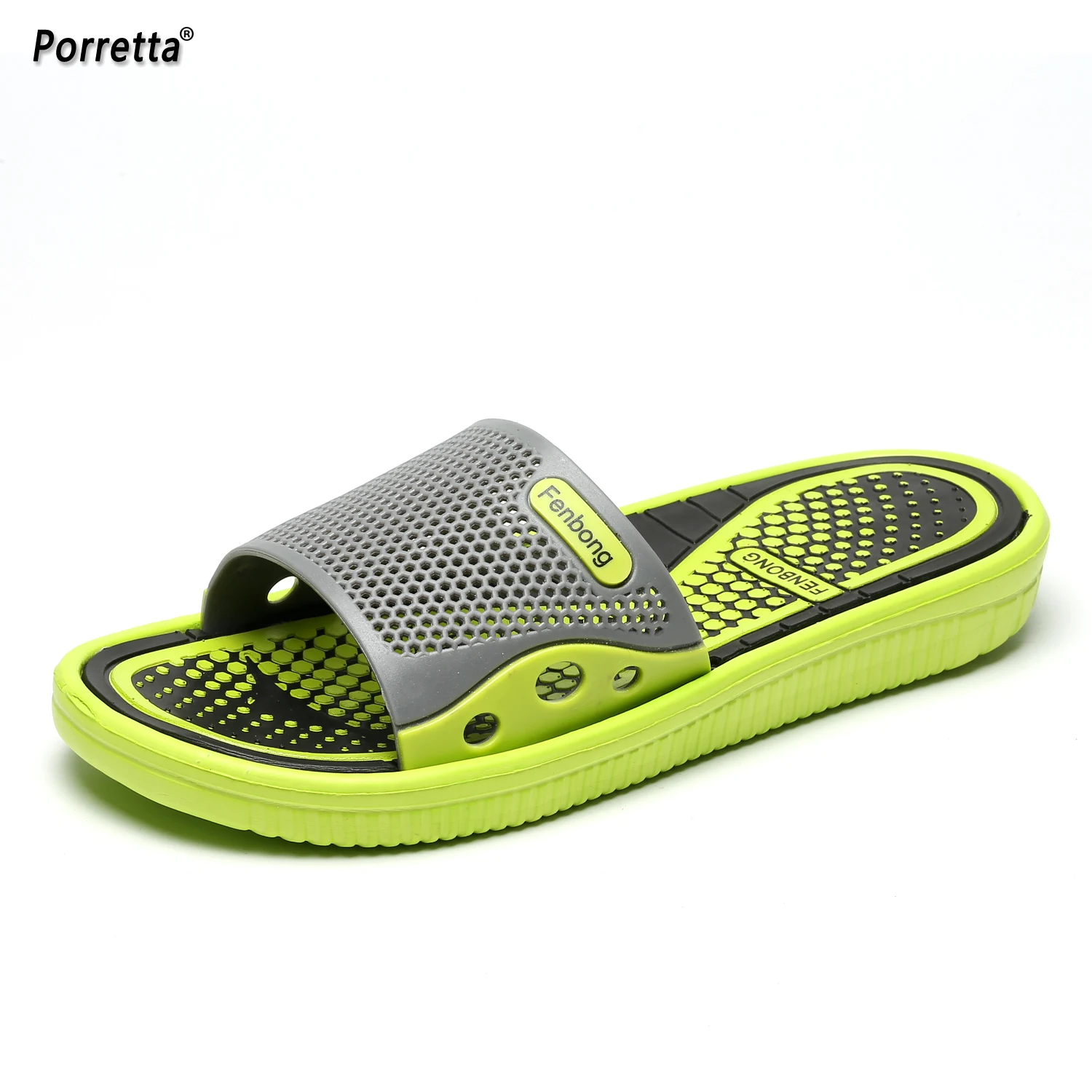 Удобная мужская обувь унисекс летние тапочки с отверстиями домашние