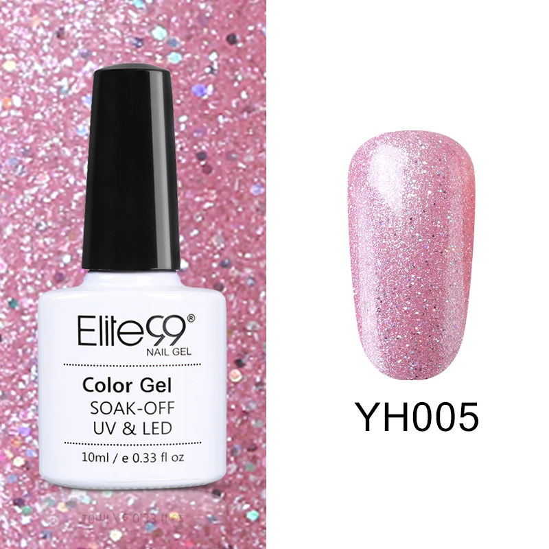 YH005 Elite99 Vernis Полупостоянный 10 мл Светодиодный УФ-гель замачиваемый пурпурный цвет светодиодный лак для ногтей нужна лампа отверждения Гель-лак - Цвет: YH005